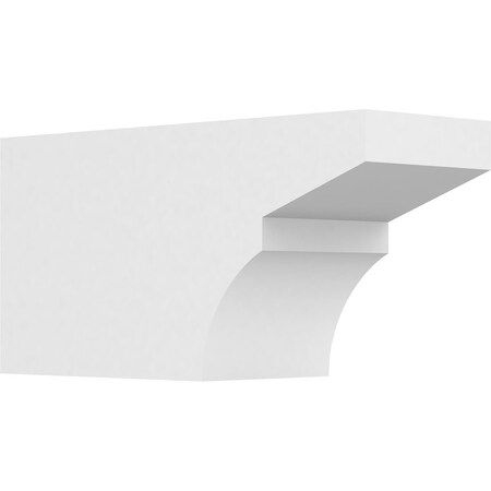 Ekena Millwork Standard Monterey Architectural Grade PVC Rafter Tail, 6"W X 8"H X 16"L RFTP06X08X16MON